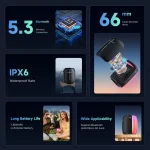 awei Y525 Portable Colorful Ambient Light Bluetooth Speaker, Y525 - Image 5