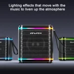 awei KA3 15W Portable Bluetooth Speaker with RGB Light, KA3 - Image 4