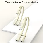 60W 2 in 1 Type-C to Dual Type-C Audio Adapter, Type-C to Dual Type-C - Image 3