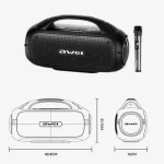 awei Y886 Portable TWS Bluetooth Speaker with Microphone, Y886 - Image 2