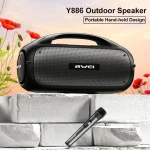 awei Y886 Portable TWS Bluetooth Speaker with Microphone, Y886 - Image 3