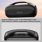awei Y886 Portable TWS Bluetooth Speaker with Microphone, Y886 - Image 6