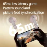 Dmooster D76 Cute Cartoon Digital Display Screen Bluetooth Earphones - Image 5