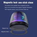 M2 Portable RGB Light Smart Bluetooth Speaker Magnetic Speaker Phone Holder, M2(Black), M2(White) - Image 4