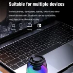 M2 Portable RGB Light Smart Bluetooth Speaker Magnetic Speaker Phone Holder, M2(Black), M2(White) - Image 9