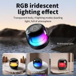 M88 Portable Gyro RGB Atmosphere Light Bluetooth Speaker Subwoofer, M88 - Image 3