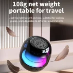 M88 Portable Gyro RGB Atmosphere Light Bluetooth Speaker Subwoofer, M88 - Image 5