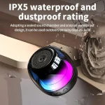 M88 Portable Gyro RGB Atmosphere Light Bluetooth Speaker Subwoofer, M88 - Image 10