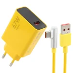 67W USB Fast Charger with 1m USB to Elbow Type-C Cable, 67W Elbow Type-C