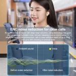 Original Lenovo TC3302 Wireless Bluetooth 5.3 Earphones, TC3302 (Blue), TC3302 (Black), TC3302 (White) - Image 7