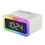 P14 Clock Alarm 10W Intelligent Wireless Charger LED Light Bluetooth Speaker - Image 2
