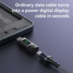 Yesido GS24 100W USB-C / Type-C to USB-C / Type-C Aluminum Alloy Digital Display Adapter, Type-C to Type-C - Image 3