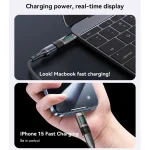 Yesido GS24 100W USB-C / Type-C to USB-C / Type-C Aluminum Alloy Digital Display Adapter, Type-C to Type-C - Image 4