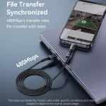 Yesido GS24 100W USB-C / Type-C to USB-C / Type-C Aluminum Alloy Digital Display Adapter, Type-C to Type-C - Image 6