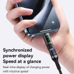 Yesido GS25 27W USB-C / Type-C to 8 Pin Aluminum Alloy Digital Display Adapter, Type-C to 8 Pin - Image 4