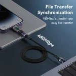 Yesido GS25 27W USB-C / Type-C to 8 Pin Aluminum Alloy Digital Display Adapter, Type-C to 8 Pin - Image 6