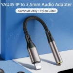 Yesido YAU45 8 Pin to 3.5mm Aluminum Alloy Audio Adapter, YAU45 - Image 2