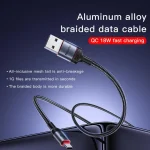 Yesido CA129C 18W 3A USB to USB-C / Type-C Charging Data Cable, Length: 1.2m, CA129C - Image 2