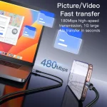 Yesido CA129C 18W 3A USB to USB-C / Type-C Charging Data Cable, Length: 1.2m, CA129C - Image 9