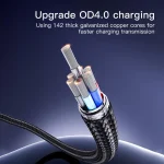 Yesido CA129L 12W 2.4A USB to 8 Pin Charging Data Cable, Length: 1.2m, CA129L - Image 3