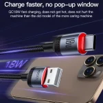 Yesido CA130C 18W 3A USB to USB-C / Type-C Charging Data Cable, Length: 2m, CA130C - Image 7