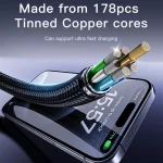 Yesido CA181 PD60W 3A USB-C / Type-C to USB-C / Type-C Charging Data Cable, Length: 1.2m, CA181 - Image 3