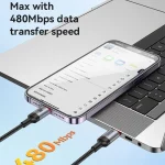 Yesido CA182 PD27W 3A USB-C / Type-C to 8 Pin Charging Data Cable, Length: 1.2m, CA182 - Image 10