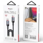 Yesido CA183 PD60W 3A USB-C / Type-C to USB-C / Type-C Charging Data Cable, Length: 2m, CA183 - Image 12