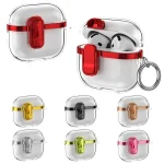 Electroplating Transparent Wireless Earphones Case with Security Lock, For AirPods 4, For AirPods Pro 2 - Image 2