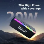 ZEALOT S72 20W High Power Portable Wireless Bluetooth Speaker - Image 8