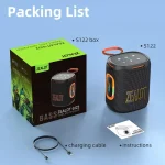 Zealot S122 25W High Power IPX6 Waterproof Outdoor RGB Light Bluetooth Speaker - Image 12