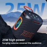 Zealot S122 25W High Power IPX6 Waterproof Outdoor RGB Light Bluetooth Speaker - Image 4