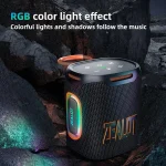 Zealot S122 25W High Power IPX6 Waterproof Outdoor RGB Light Bluetooth Speaker - Image 6