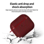Carbon Fibre Texture PU Earbuds Box PC Case with Hook, For AirPods 4, For AirPods Pro 2, For AirPods 3, For AirPods Pro, For AirPods 1 / 2 - Image 3