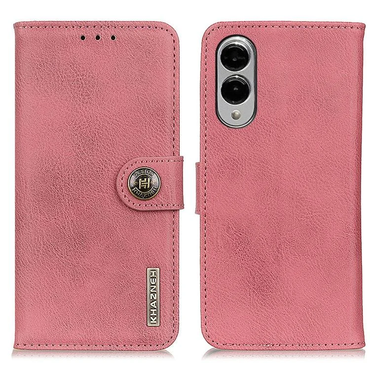 KHAZNEH Cowhide Texture Horizontal Flip Leather Phone Case, For Samsung Galaxy S25 Edge 5G