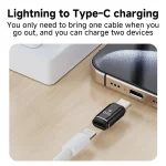 8 Pin to Type-C OTG Adapter, 8 Pin to Type-C(Black) - Image 4