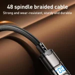 REMAX C01-CL 30W Type-C to 8 Pin Nylon Braided Data Cable, Length: 1.2m, Type-C to 8 Pin - Image 5