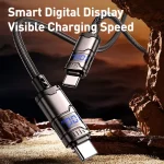 REMAX C01-AC 66W USB to Type-C Nylon Braided Data Cable, Length: 1.2m, USB to Type-C - Image 2