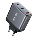 REMAX U2-AC 100W USB and Dual Type-C GaN Digital Display Fast Charger, EU Plug, UK Plug