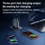 REMAX U2-AC 100W USB and Dual Type-C GaN Digital Display Fast Charger, EU Plug, UK Plug - Image 3