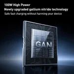 REMAX U2-AC 100W USB and Dual Type-C GaN Digital Display Fast Charger, EU Plug, UK Plug - Image 4