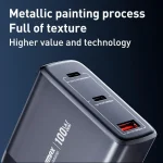 REMAX U2-AC 100W USB and Dual Type-C GaN Digital Display Fast Charger, EU Plug, UK Plug - Image 5