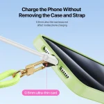 DUX DUCIS Garden Series Begonia Pattern Adjustable Short Phone Lanyard - Image 10