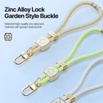 DUX DUCIS Garden Series Broken Ice Pattern Adjustable Short Phone Lanyard - Image 7