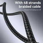 Yesido CA186 240W Type-C to Type-C Aluminum Alloy Data Cable, Length: 2m, CA186 - Image 6