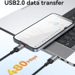 Yesido CA186 240W Type-C to Type-C Aluminum Alloy Data Cable, Length: 2m, CA186 - Image 8