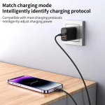 Yesido CA187 27W Type-C to 8 Pin Aluminum Alloy Data Cable, Length: 0.3m, 0.3m - Image 4