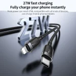 Yesido CA189 27W Type-C to 8 Pin Aluminum Alloy Data Cable, Length: 1.2m, 1.2m - Image 3