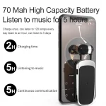 K52 Business Lavalier Retractable Cable Bluetooth Earphone - Image 4