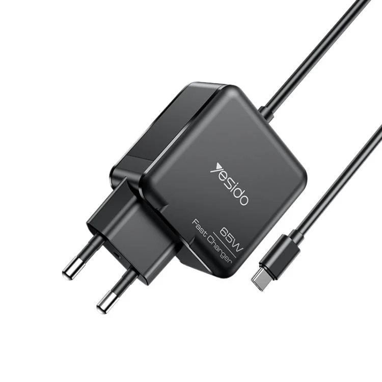 Yesido YC75 PD65W 2m USB-C / Type-C Cable Laptop Charger, EU Plug, YC75